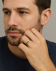 METEORITE MENS RING